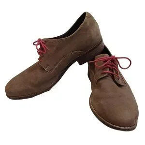 ✅ Mens 8W Cole Haan Air Colton Plain-Toe Shoe Brown Suede Lace-Up Leather Oxford Men main image 4